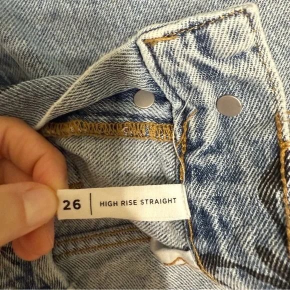 Pacsun Eco Butterfly High Waisted Straight Leg Jeans - Picture 11 of 16